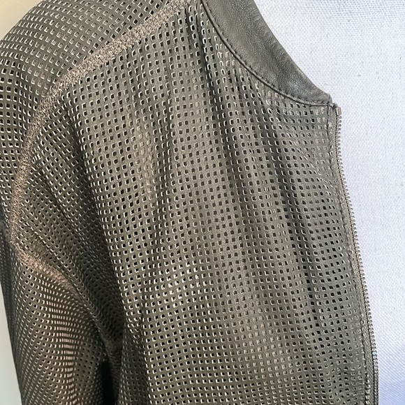 Annette Gortz perforated leather jacket - Picture 2 of 7